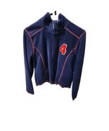 Be Right Back Athletic Jacket Full Zip Red 4 Fleece Pullover Top - $24.75