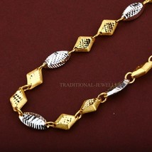 Unisex Italian Turkey chain 916% 22k Gold Chain Necklace Daily wear Jewelry 85 - £2,530.72 GBP+