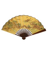 ASIAN VILLAGE FAN 13&quot; Large Folding Hand or Wall Fan Classical Chinese L... - €11,24 EUR