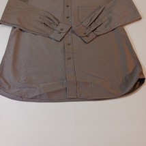 Daniel Cremieux Collared Shirt Men's Large Gray Long-Sleeve Fine Egyptian Cotton image 6