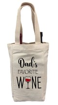 Dad&#39;s Favorite Wine Tote Bag, Father&#39;s Day Wine Gift Bag - £11.95 GBP