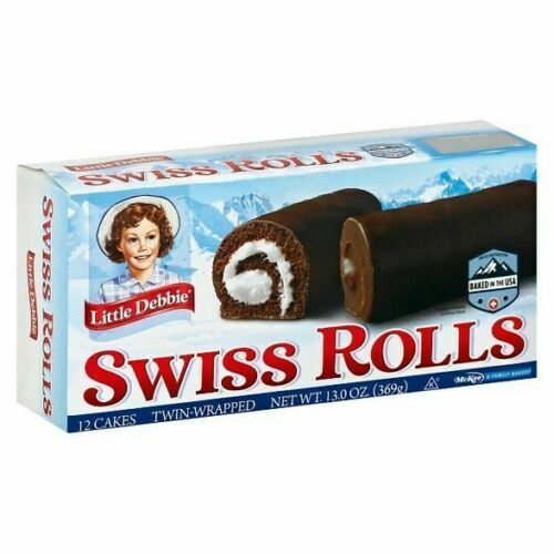 Primary image for 3 boxes of Little Debbie Swiss Rolls Cake 12 Count per box (36 total ) Free Ship