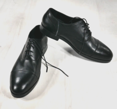 Cole Haan Classic Black Leather Cap Toe Oxford Dress Shoes Grand 0s Mens 12M EUC - £60.61 GBP