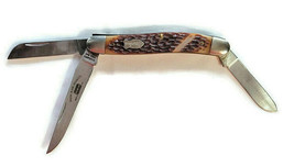 Vintage Schrade Ny Usa #325 Razor Folding Pocket Knife Hunting Fishing 3 Blades - £51.86 GBP