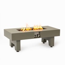 42 Inch Iron Fire Pit Table: Outdoor Heating &amp; Patio Centerpiece - $5,631.11 MXN