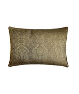 The HomeCentric Antique Gold Jacquard Lumbar Pillow Cover - Golden Aura - $539.58 MXN+