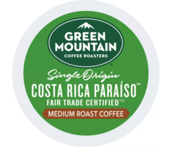 Green Mountain Single Origin Costa Rica Paraiso Select Ft Certified Kcups 24CT - £21.02 GBP