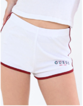 GUESS Green Contrast Trim Terry Knit Shorts White ( M ) - £70.06 GBP