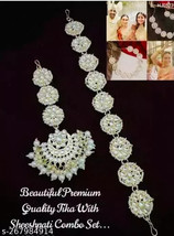 jabells combo Maang Tikka Bridal Sheeshphool bollywood style rakhi gift - $16.82