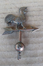 Very Attractive Brass Cockerel Rooster Wind Vane Clock Ornament Part? - $20.70