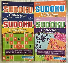 Lot of 4 Kappa Sudoku Collection Puzzle Books Full Size Issues 2017 2018 [Single - £17.37 GBP