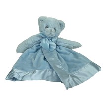 Bearington Baby Collection Lovey Bear Blue Silk  Blanket Plush - £23.73 GBP