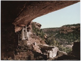 Photo Vintage Reproduction Tinted Cliff Palace, Mesa Verde, SW Colorado - £5.29 GBP+