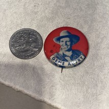 Vintage 1950&#39;s Gene Autry pin button cowboy western - $9.49