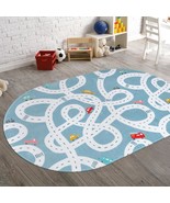 Staruia Large Kids Playroom Rug, 4&#39;X6&#39; Washable Road Rug For Nursery, No... - €58,65 EUR