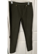 MICHAEL KORS Dark Green Fabric Legging Pants Women&#39;s Size Medium - £19.10 GBP