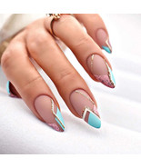 24 Pcs Glossy Almond Shape Press on Nails, - €9,58 EUR