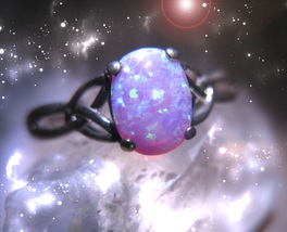 HAUNTED RING RAVEN CIRCLE UNLOCKING SECRETS HIGHEST LIGHT SECRET OOAK MAGICK image 2