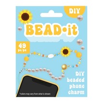 DIY Sunflower Bead It Phone Charm or Bracelet Kit Kids Craft Gift - £7.95 GBP