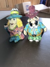 Salt And Pepper Shakers Cowboy And Fancy Woman Charma Designs - £9.03 GBP