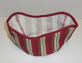 Longaberger Gumdrop Basket Liner ONLY New Holiday Stripe 28179166 - $12.86