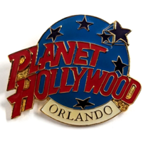 Planet Hollywood Orlando Fl Globe Stars Classic Logo Enamel Pin Badge Advertise - £7.51 GBP