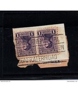 Original 1930 Uruguay 1st Soccer Football World Cup postmark III on frag... - £55.70 GBP