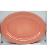 Pottery Barn COLORS Oval Serving Platter 15x11 Peachy Pink - £24.10 GBP