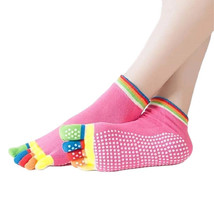 Pink Yoga Rainbow Toe Socks (Adult Medium) - £3.52 GBP