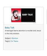 BABY TALK | JACK T CHICK | GOSPEL BIBLE TRACK | ABORTION | FOR TEENS - £3.47 GBP