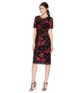 Trina Turk Sz 0 Ana Sofia Rose Floral Lace Dress Short Sleeve Embroidere... - £62.29 GBP