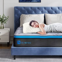 12 Inch Full Hybrid Memory Foam Mattress From Avenco That Is Medium Firm And Has - £287.76 GBP