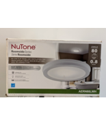 NuTone Roomside 80 CFM  Flat Panel Dimmable Led Ventilation Fan Warm Whi... - $89.09