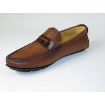 Men's Shoes Steve Madden Slip On Driving style Casual Soft Leather Tatem Bronze image 4