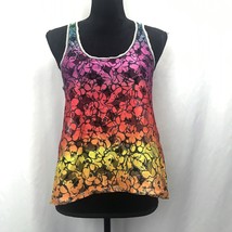 Rewind Woman&#39;s Size Small Lace hippie colorful pink yellow blue gorgous Tank Top - £10.65 GBP