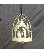 Nativity Scene Brass Christmas Decoration Ornament - $30.37 CAD