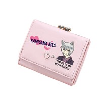 E cartoon short wallets tomoe id card holders cute coins pockets pu leather pink purses thumb200