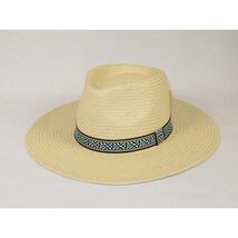 Men's Summer Hat By Broner Woven Straw Style Oasis 88-558 Ivory image 2