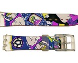 Swatch Replacement 17mm Plastic Watch Band Strap  Art Design - £10.55 GBP