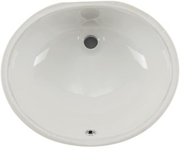 The Bisque, 19&quot; X 16&quot; Oval Wells Sinkware Rtu1916-6B Vitreous Ceramic Lavatory - £70.56 GBP