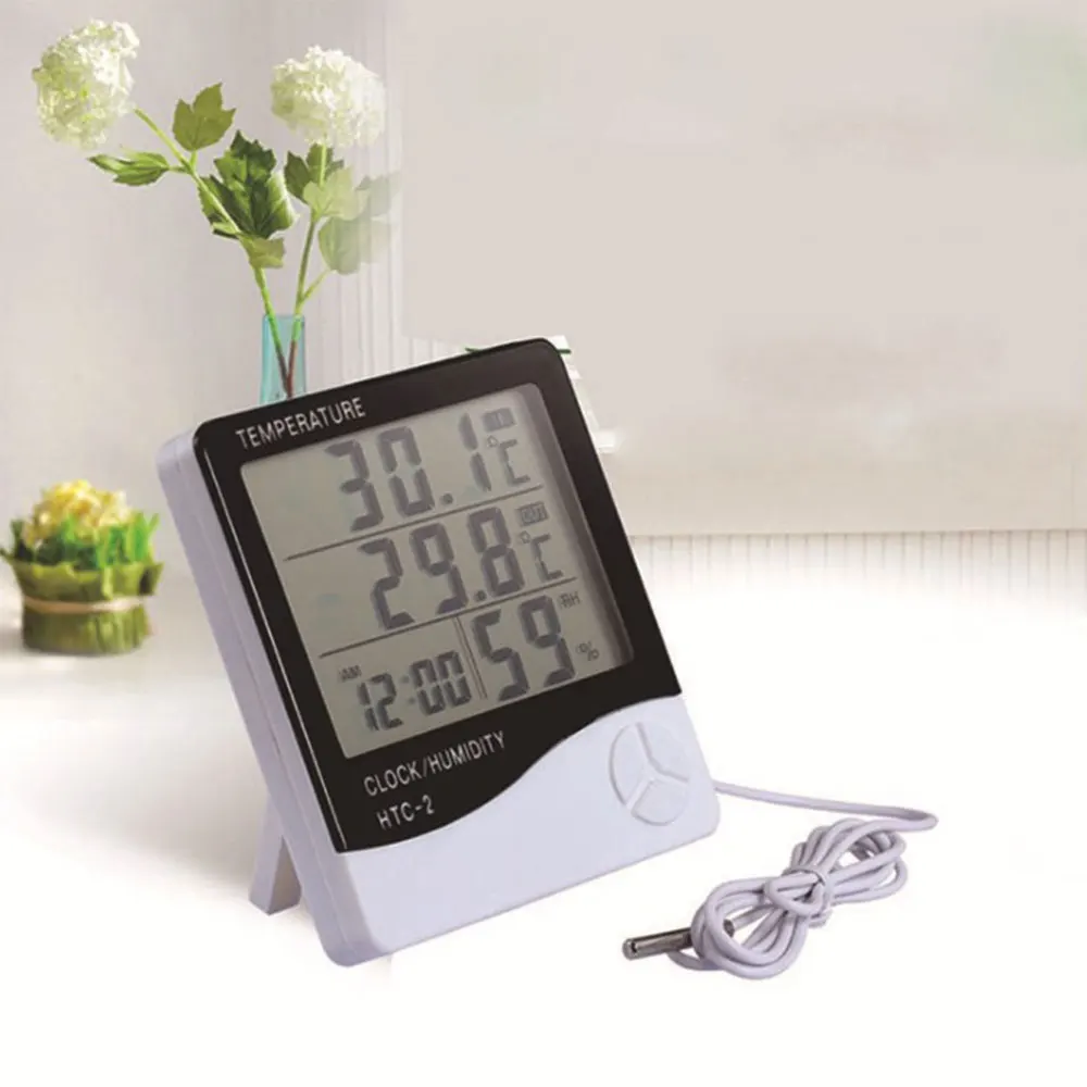 House Home Digital LCD Temperature Humidity Meter House Home Indoor Outdoor Elec - £19.30 GBP