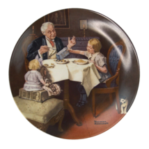 Norman Rockwell Plate The Gourmet Heritage Collection Plate #9 Vintage - £10.92 GBP