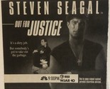 Out For Justice Tv Guide Print Ad Steven Seagal TPA8 - $5.93