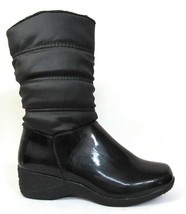 EASY SPIRIT Women&#39;s Black Water Resistant Zip Snow Boots Size 7 - £47.95 GBP