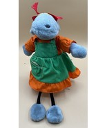 Knickerbocker Periwinkle Grey Mouse Shelf Sitter Plush Stuffed Animal 1978 - £21.34 GBP