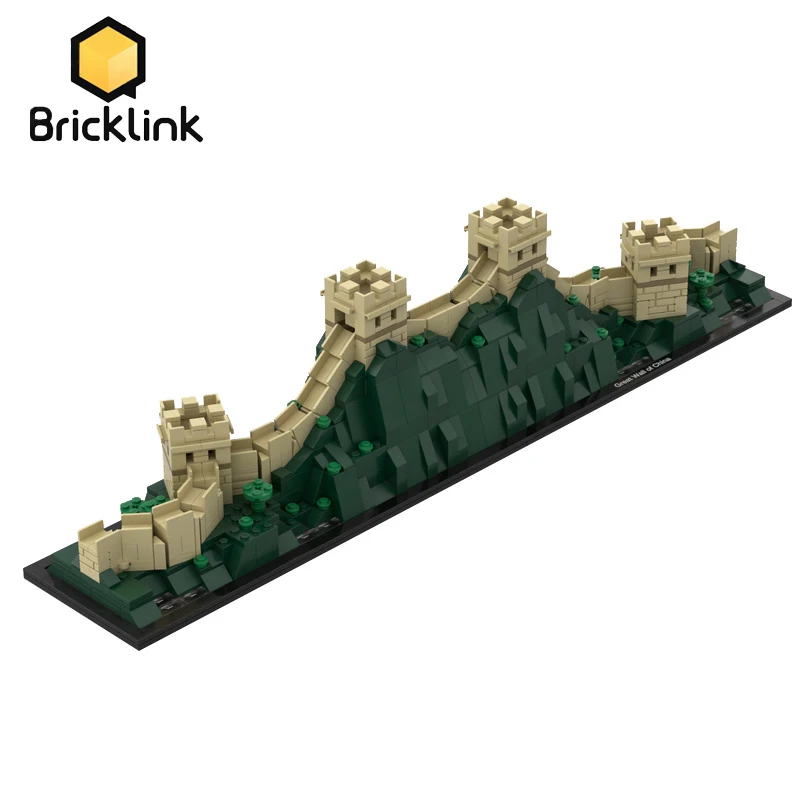 Tion expert bricks china s famous iconic architecture the great wall building block moc thumb200