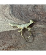 Vintage Gold Tone Roadrunner Brooch With Loop 2.5” Long 1.750 Tall - €12,88 EUR