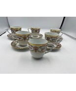 Set of 5 CARTIER La Maison Du Prince Cup &amp; Saucer Sets (bonus Cup) - $599.99