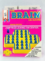 Take-Along Brain IQ Game Genius Compact Edition Smethport 1987 #4006-2 A... - £7.43 GBP