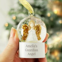 Personalised Angel Snow Globe Memorial - Tree Decoration - Christmas Glo... - $12.99